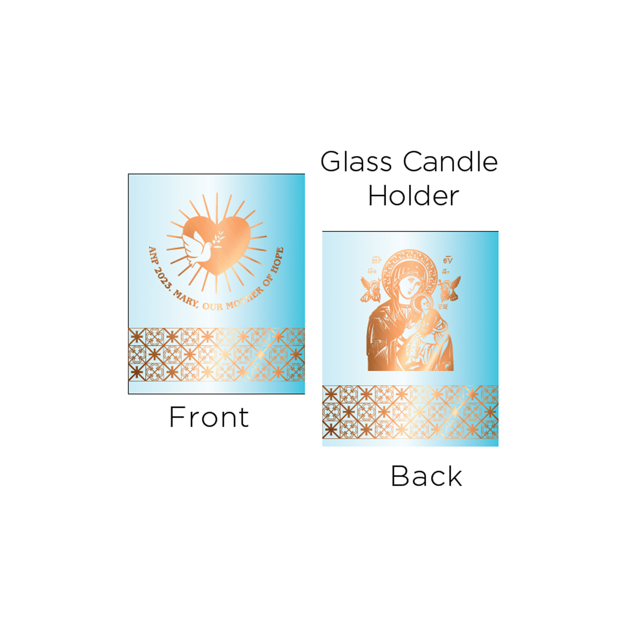 ANP 2023 Glass Candle Holder