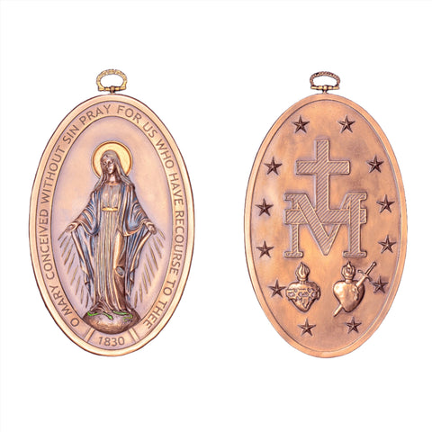 MIRACULOUS MEDAL WALL PLAQUE