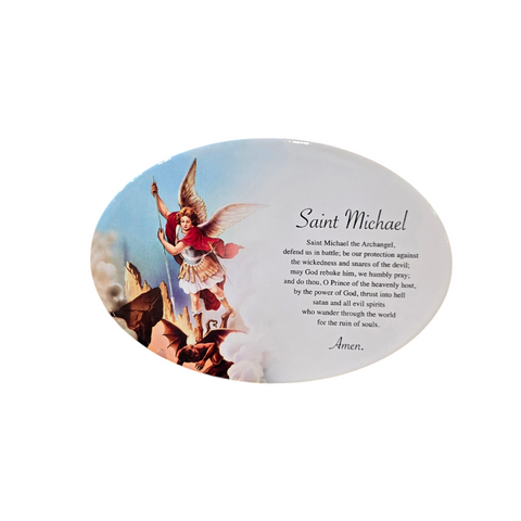 ASSORTED OVAL CERAMIC PRAYER PLAQUES