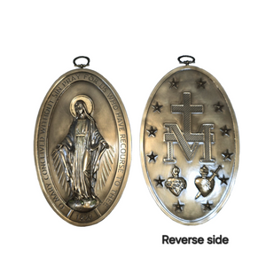 MIRACULOUS MEDAL WALL PLAQUE