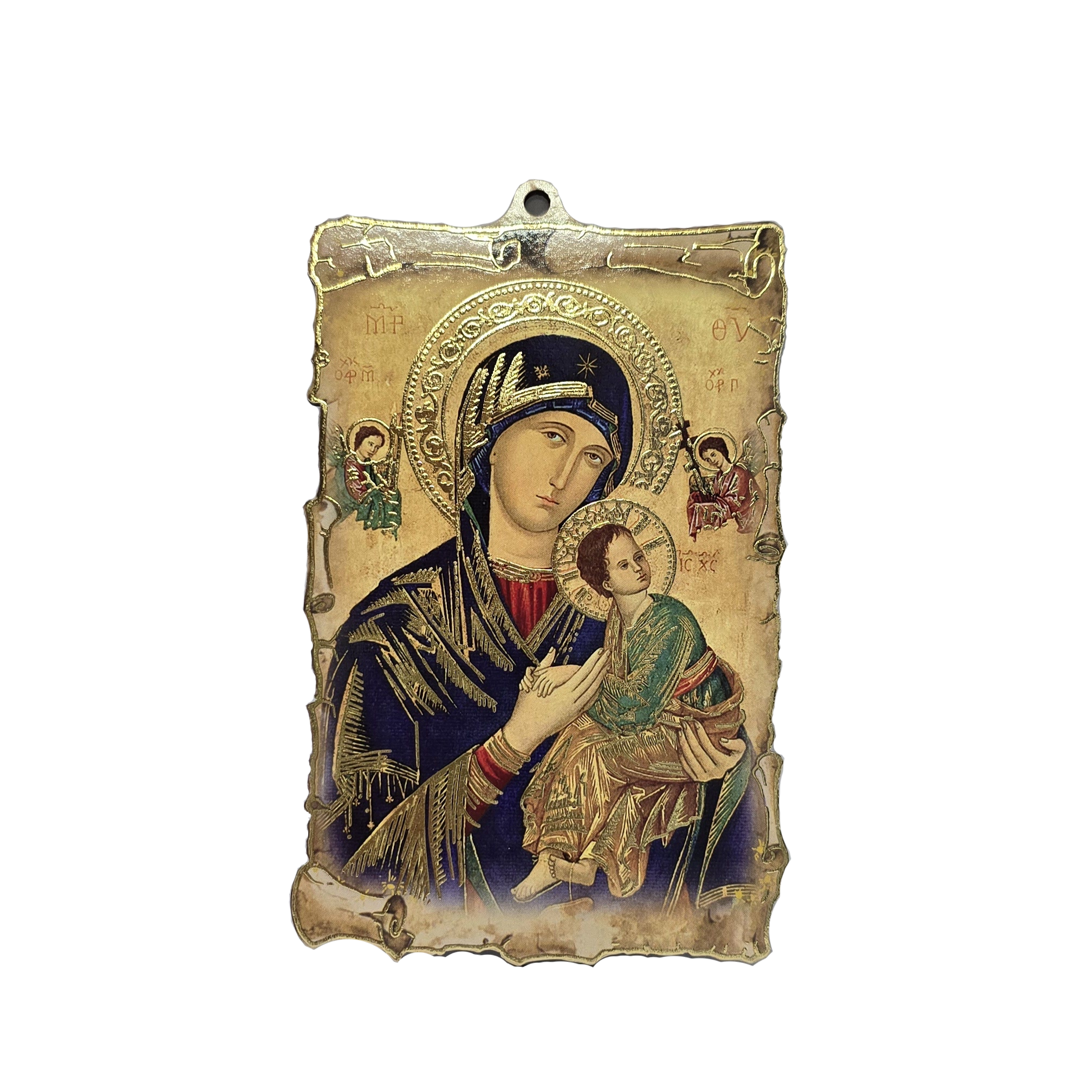 OUR MOTHER OF PERPETUAL HELP ICON - WOODEN PLAQUE