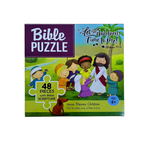 BIBLE JIGSAW PUZZLE : JESUS BLESSES CHILDREN