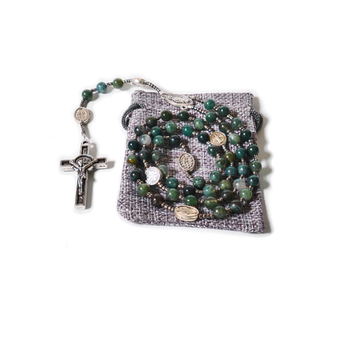 INDIAN AGATE MIX ROSARY