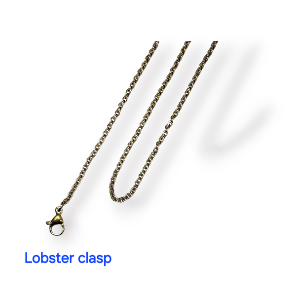 STAINLESS STEEL SAINT BENEDICT MEDAL NECKLACE - GOLD TONE