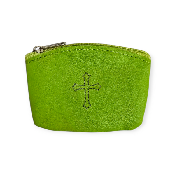 ROSARY POUCH (FAUX LEATHER) - ASSORTED COLORS
