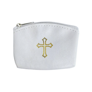 ROSARY POUCH (FAUX LEATHER) - ASSORTED COLORS