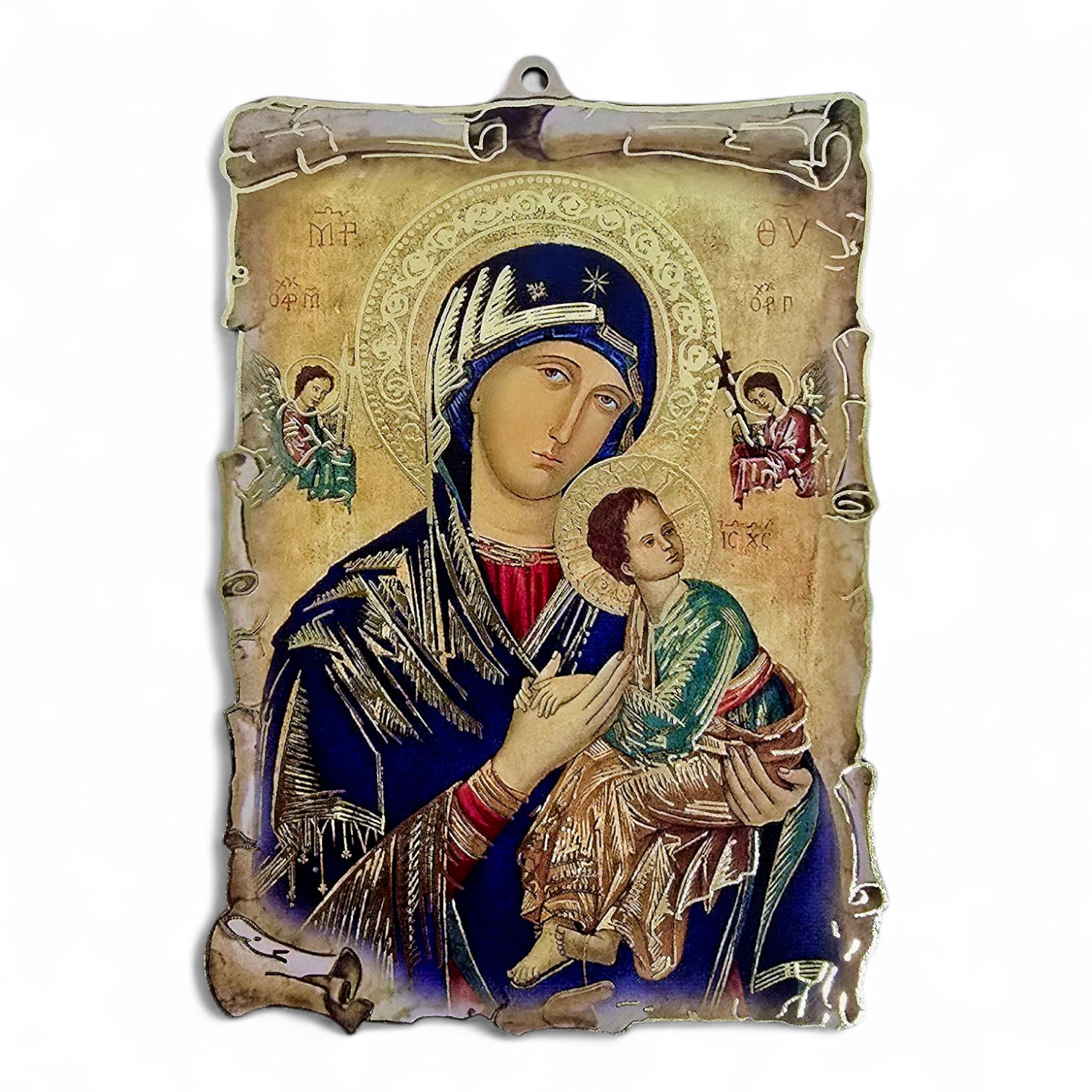 OUR MOTHER OF PERPETUAL HELP ICON - WOODEN PLAQUE