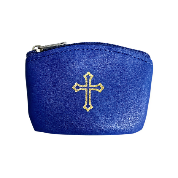 ROSARY POUCH (FAUX LEATHER) - ASSORTED COLORS
