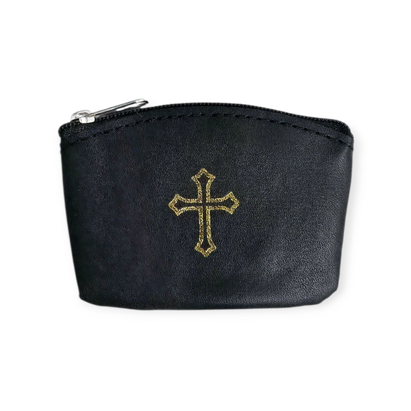 ROSARY POUCH (FAUX LEATHER) - ASSORTED COLORS