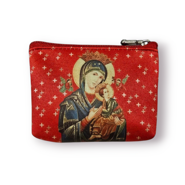 ROSARY POUCHES WITH  HOLY PICTURES (MEDIUM)