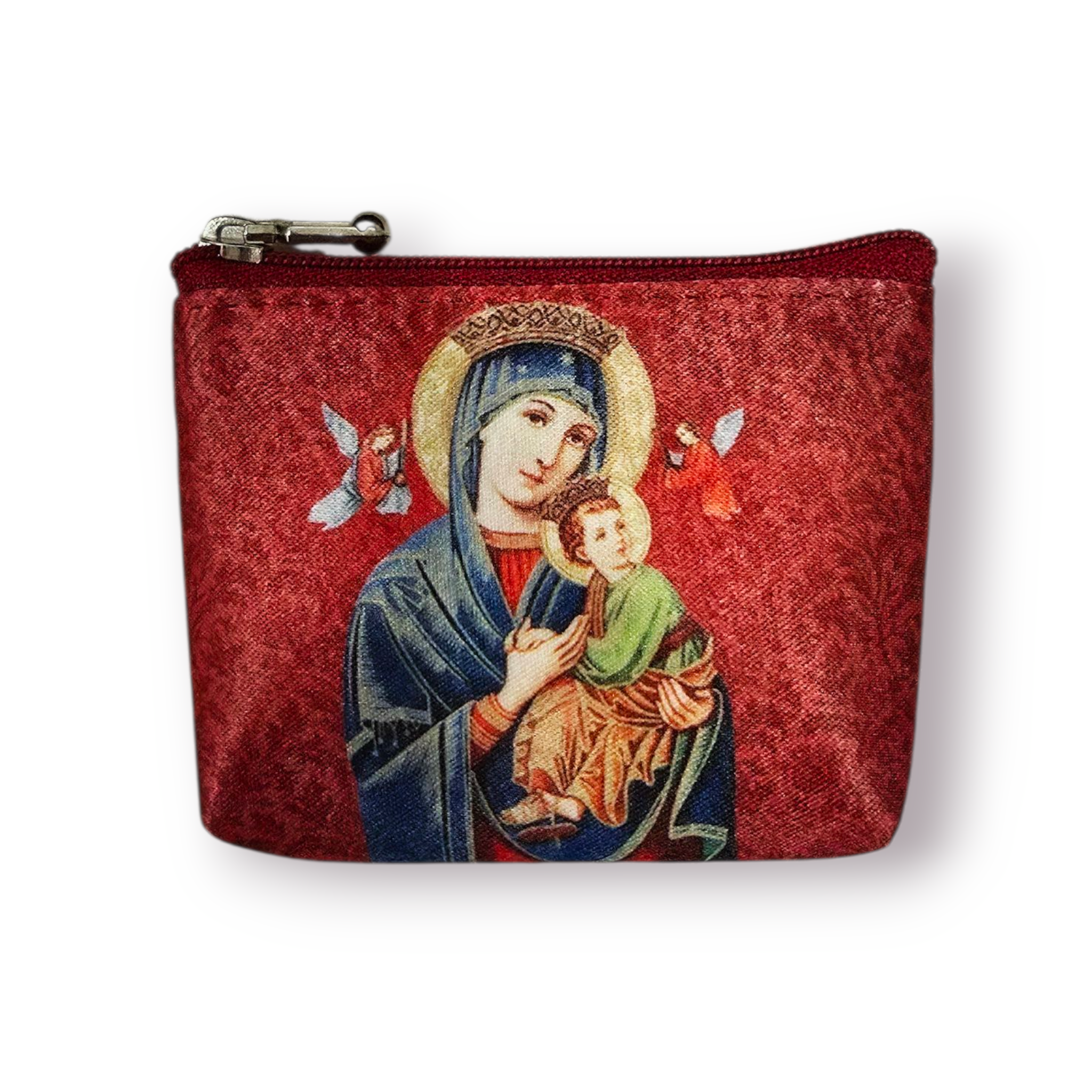 ROSARY POUCHES WITH HOLY PICTURES (SMALL)