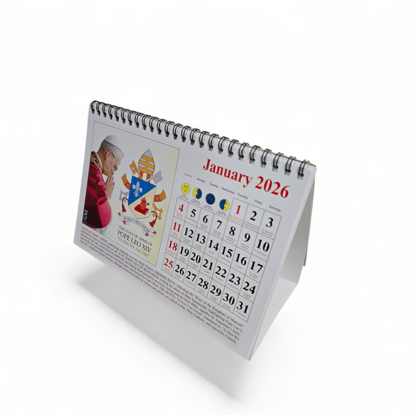 THE POPE'S CALENDAR 2026 - TABLE CALENDAR