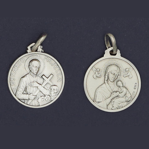 ST. GERARD MAJELLA - OUR MOTHER OF PERPETUAL HELP PENDANT (DOUBLE-SIDED)