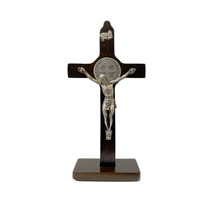 DARK WOOD ST BENEDICT CRUCIFIX