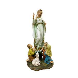 OUR LADY OF FATIMA WITH 3 CHILDREN STATUE INFANT OF PRAGUE STATUE WITH DRAWERS joseph studio renaissance collection
