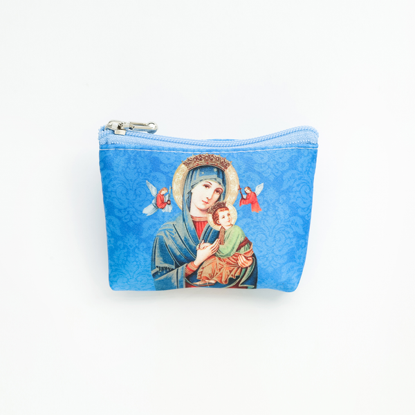 ROSARY POUCHES WITH  HOLY PICTURES (MEDIUM)