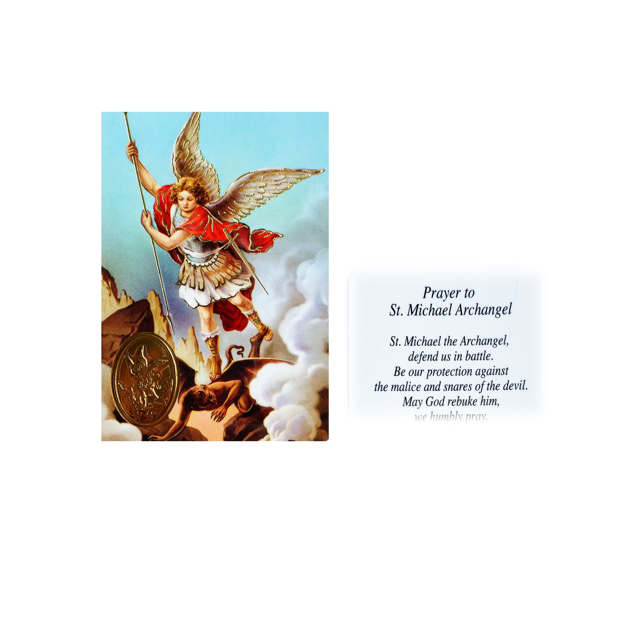 saint michael prayer card protection