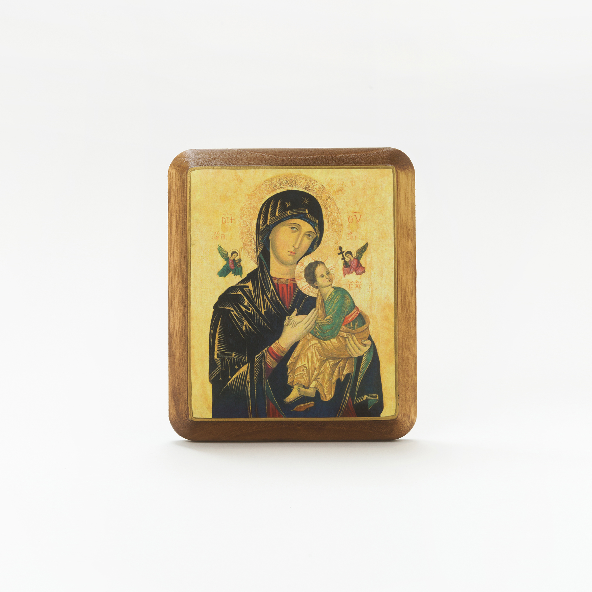 OUR MOTHER OF PERPETUAL HELP ICON WOOD PLAQUE