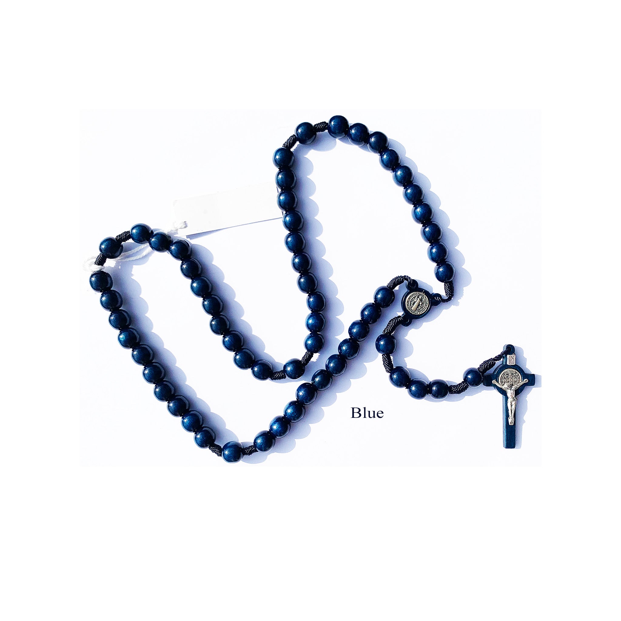saint benedict wood rosary