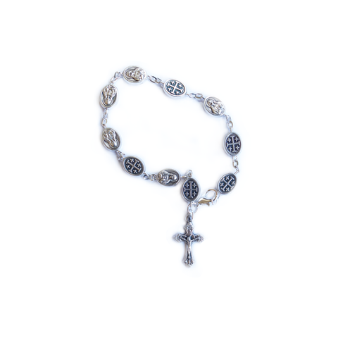 SEWACC 4pcs Rosary Bracelet Silver Bangles Bracelets Bracelet Clasps and  Closures Bracelet Connectors Lobster Clasp Necklace Clasps and Closures