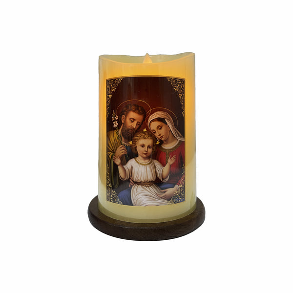HOLY FAMILY LED CANDLE (USB) w/remote control