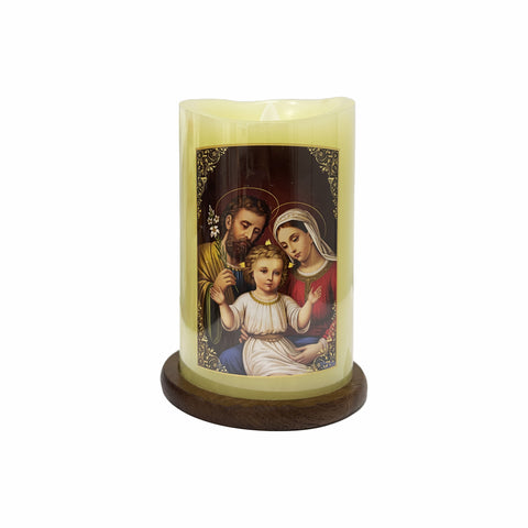 HOLY FAMILY LED CANDLE (USB) w/remote control